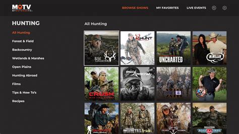 MyOutdoorTV home page